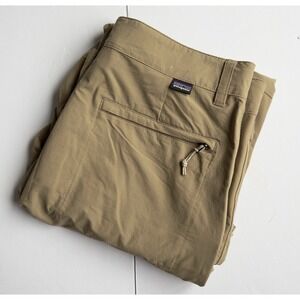 Patagonia Mens Stonycroft Pants 32 Short Outdoor Hiking Belted Stretch Nylon
